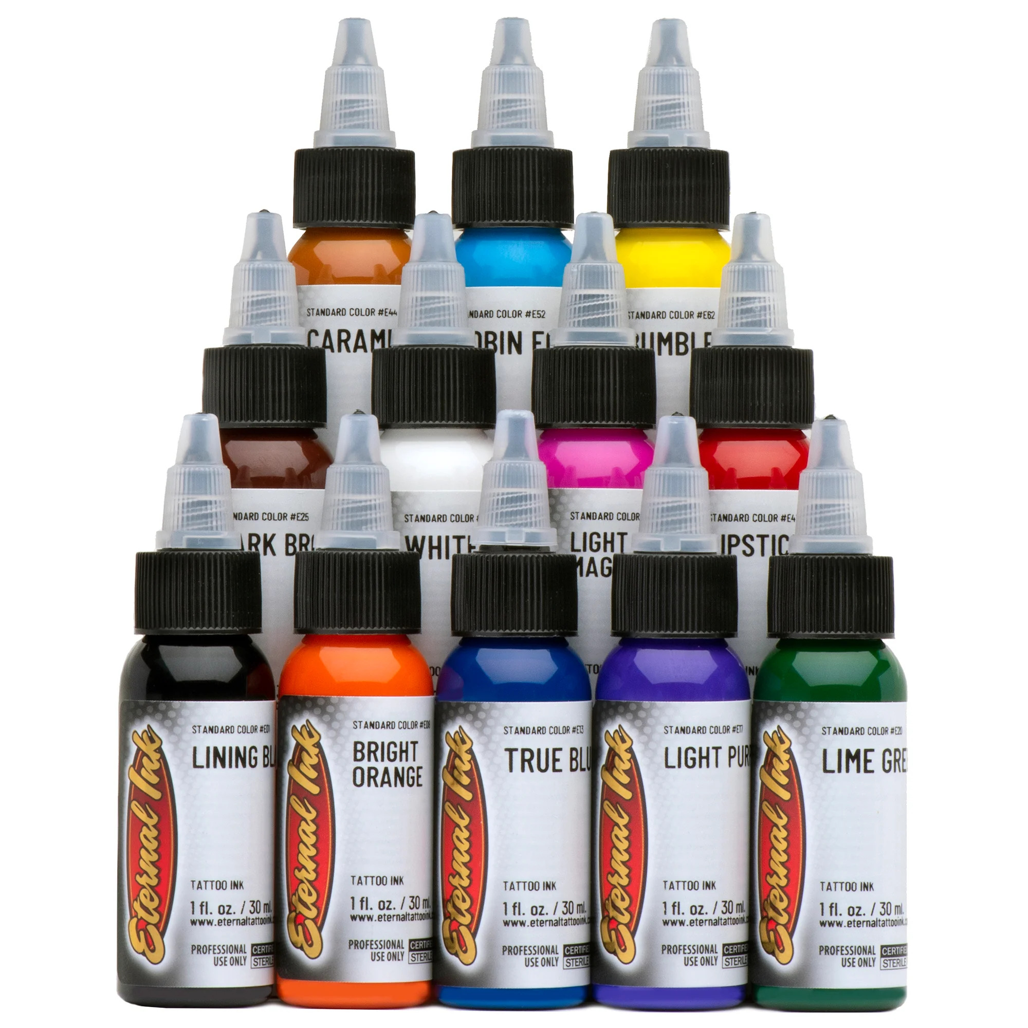 Eternal Tattoo Ink Sample 12 Color Set Eternal Tattoo Ink Sample 12 Color Set