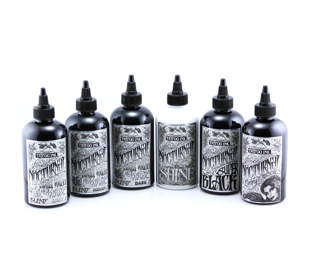 Nocturnal Tattoo Ink 6 Bottle West Coast Set Nocturnal Tattoo Ink 6 Bottle West Coast Set