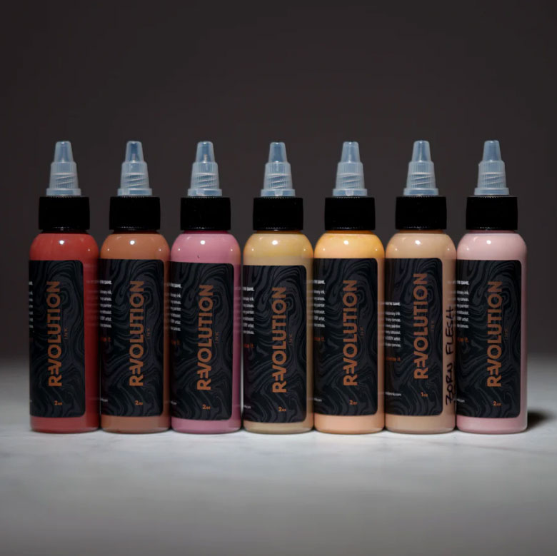 Revolution Tattoo Ink Nikko's Flesh Tone Set Revolution Tattoo Ink Nikko's Flesh Tone Set