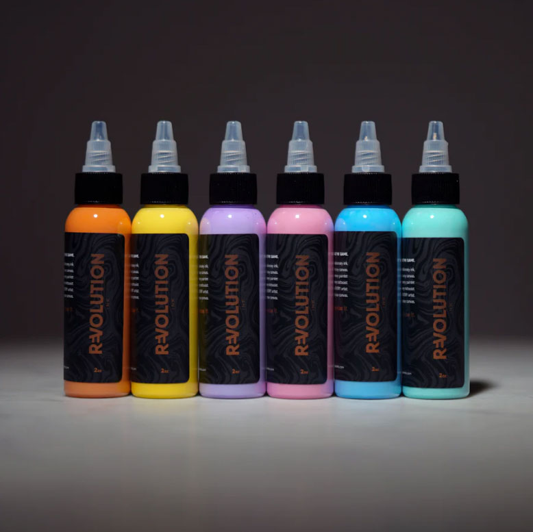 Revolution Tattoo Ink Pastel Ink Set Revolution Tattoo Ink Pastel Ink Set