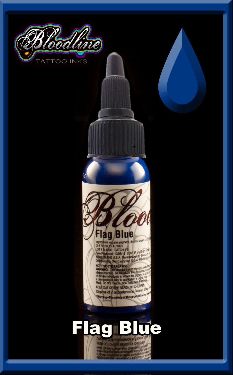 Bloodline Tattoo Ink Flag Blue Bloodline Tattoo Ink Flag Blue
