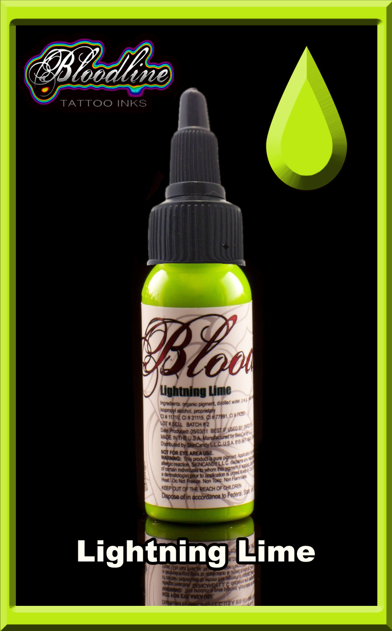 Bloodline Tattoo Ink Lightning Lime