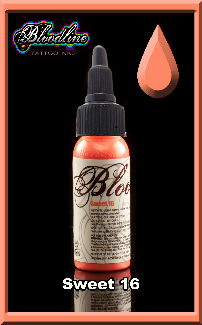 Bloodline Tattoo Ink Sweet 16 Pastel