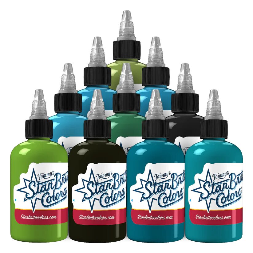 StarBrite Tattoo Ink Blue Lagoon Set