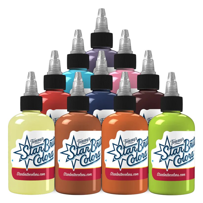 StarBrite Tattoo Ink Kirt Silver Series Set