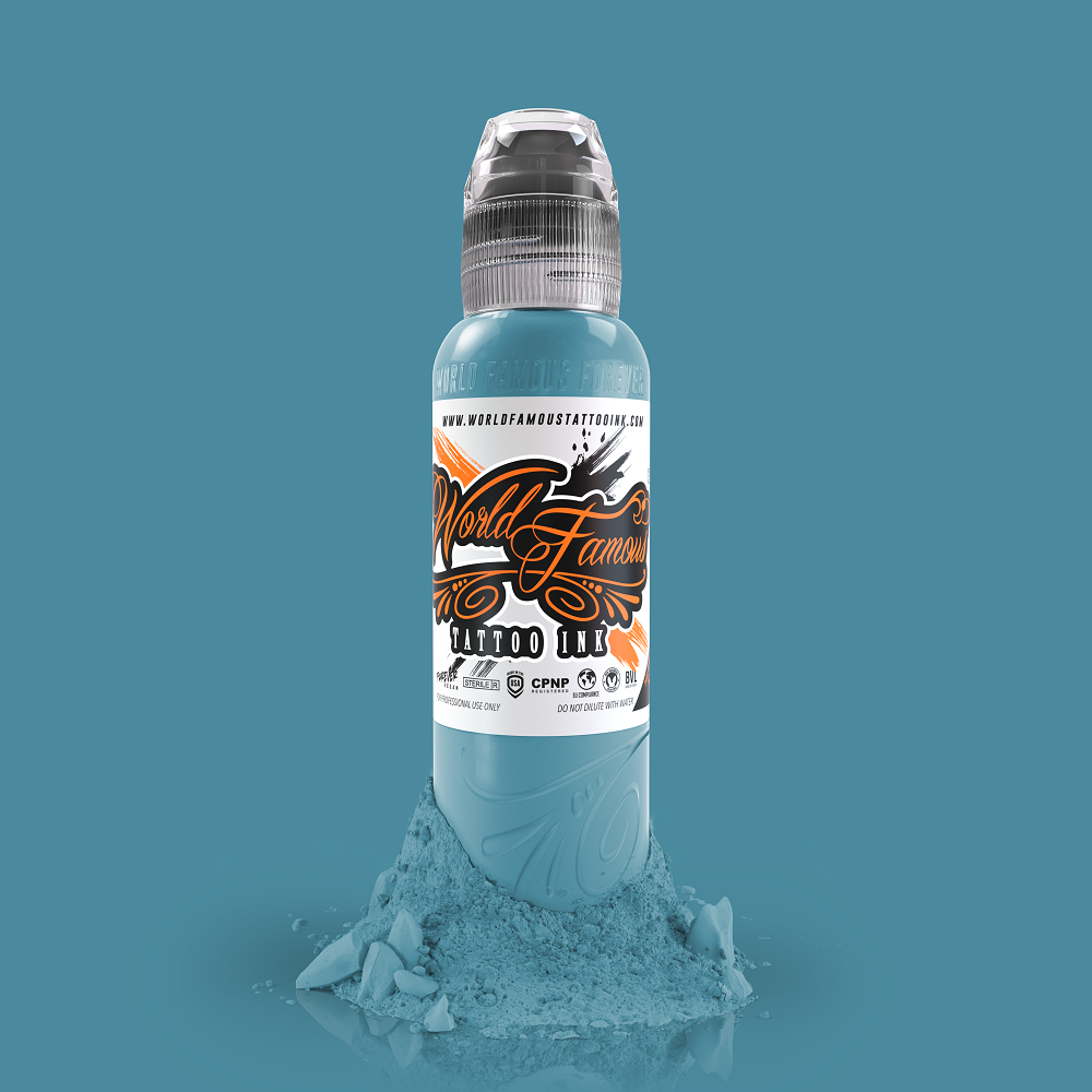 World Famous Tattoo Ink Light Blue Pancho