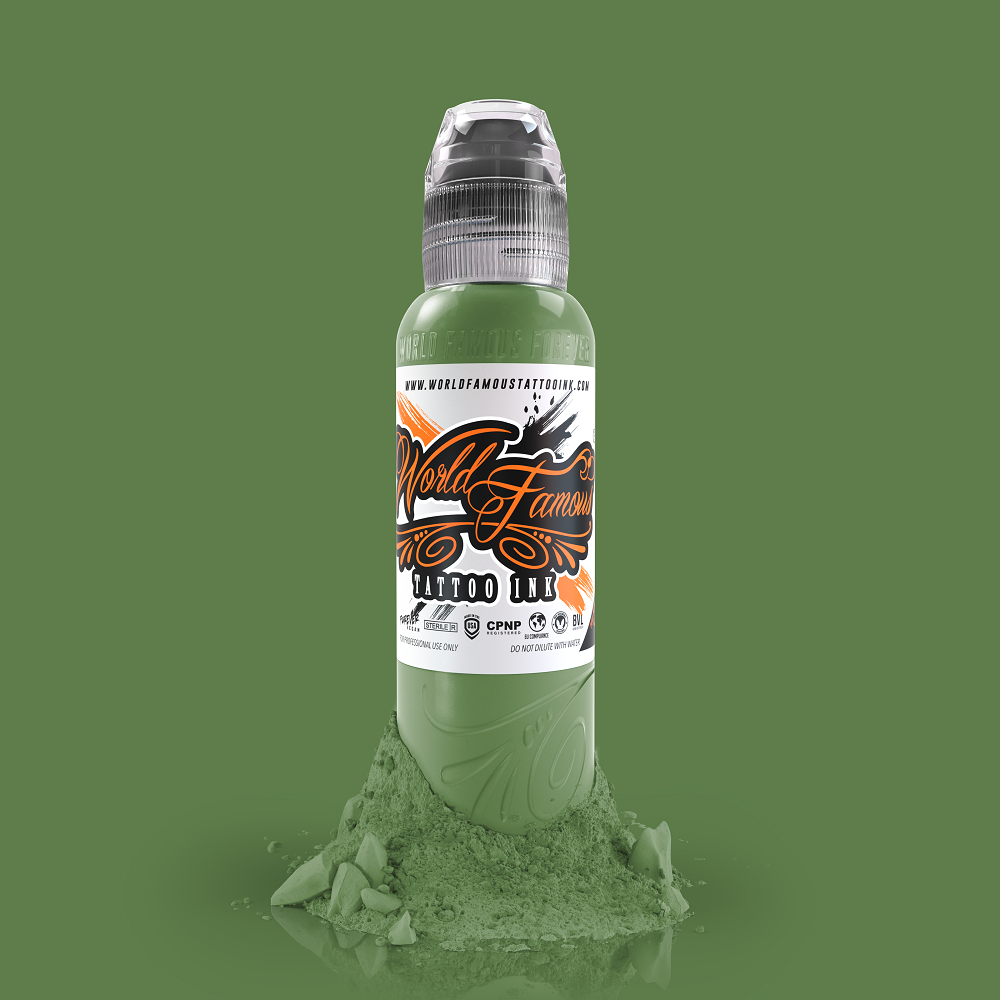 World Famous Tattoo Ink Pancho Medium Green
