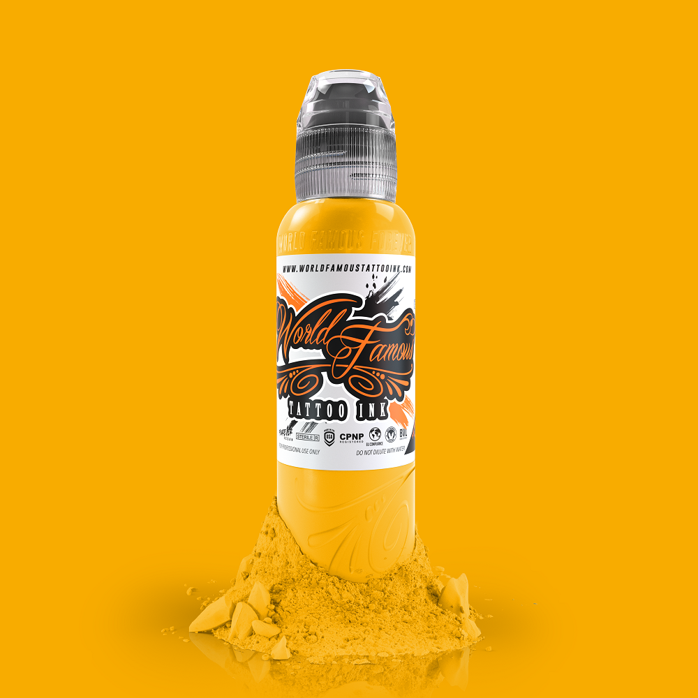 World Famous Tattoo Ink USA Yellow